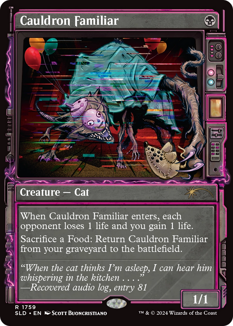Cauldron Familiar (SLD-1759) [Secret Lair] Drop (Showcase) MTG Single Wizards of the Coast