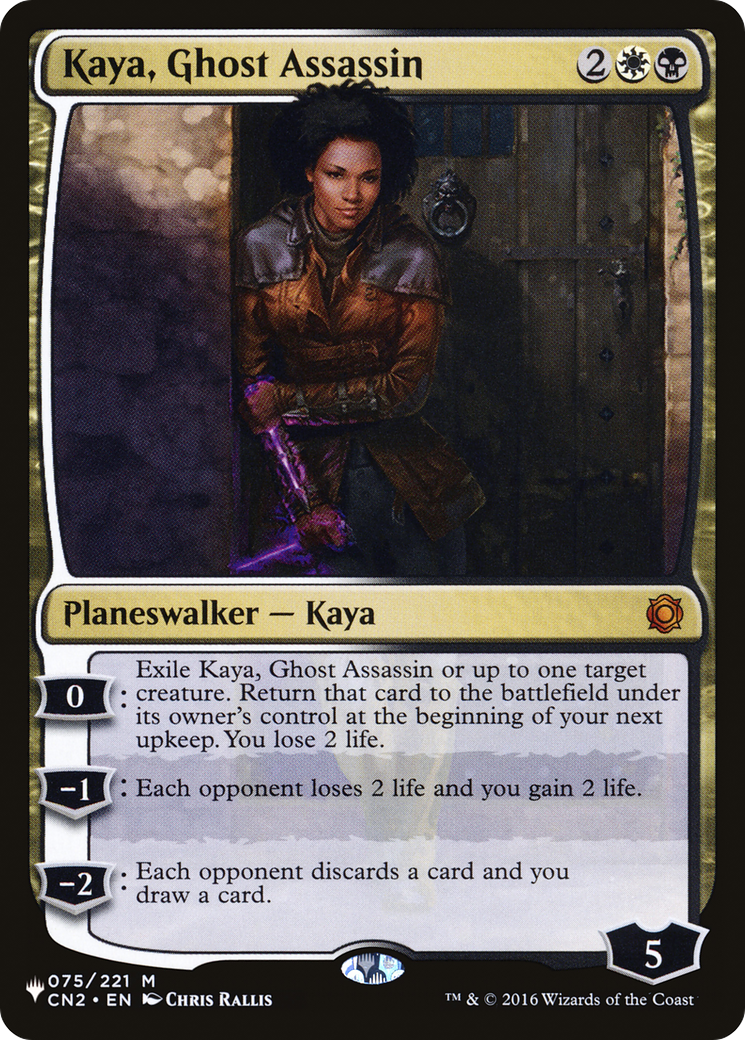 Kaya, Ghost Assassin (LIST-CN2-75) [Mystery Booster] The List MTG Single Wizards of the Coast