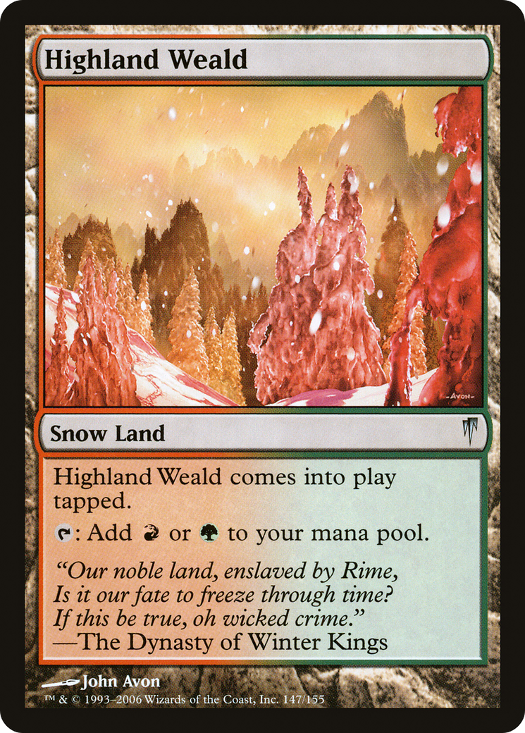 Highland Weald (CSP-147) [Coldsnap] MTG Single Wizards of the Coast