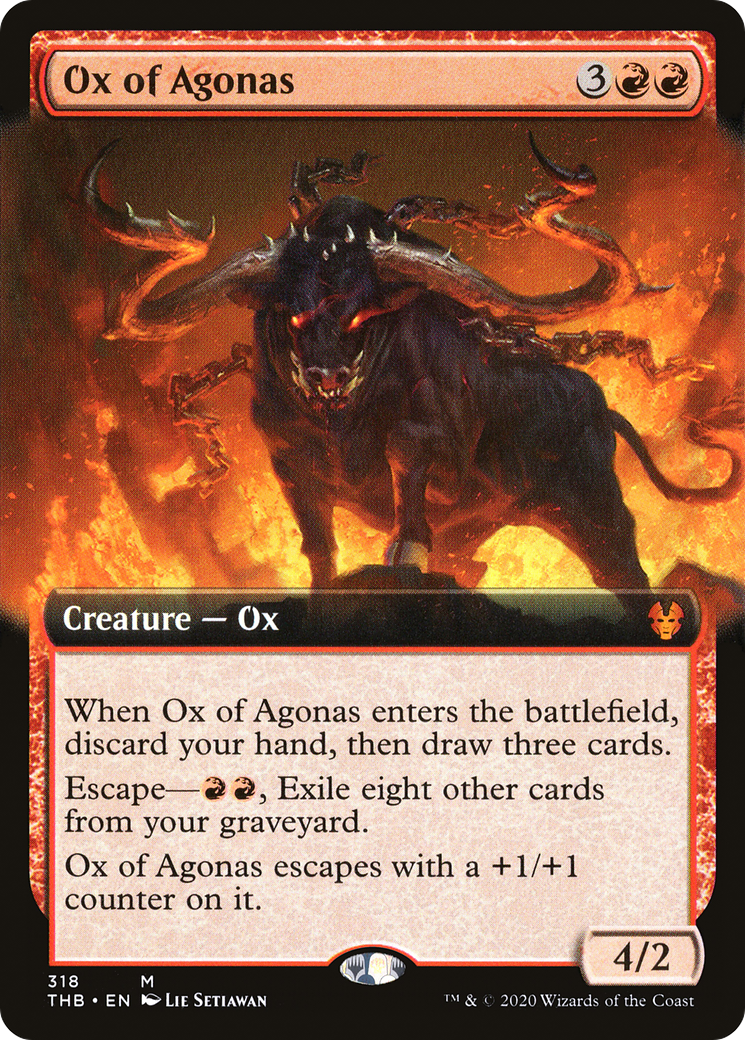 Ox of Agonas (THB-318) [Theros Beyond Death] (Extended Art) Foil MTG Single Wizards of the Coast