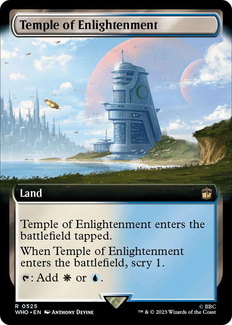 Temple of Enlightenment (WHO-525) [Doctor Who] (Extended Art) MTG Single Wizards of the Coast