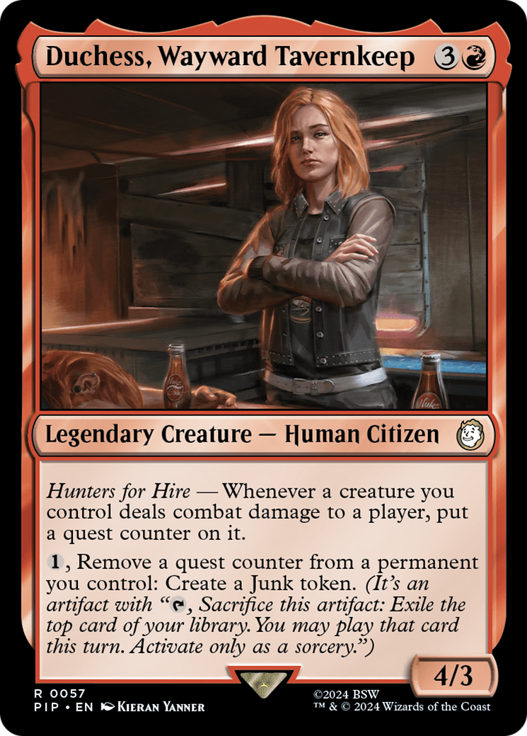 Duchess, Wayward Tavernkeep (PIP-057) [Fallout] MTG Single Wizards of the Coast