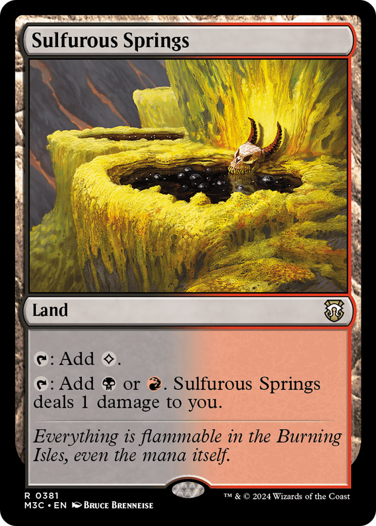 Sulfurous Springs (M3C-381) [Modern Horizons 3 Commander] MTG Single Wizards of the Coast