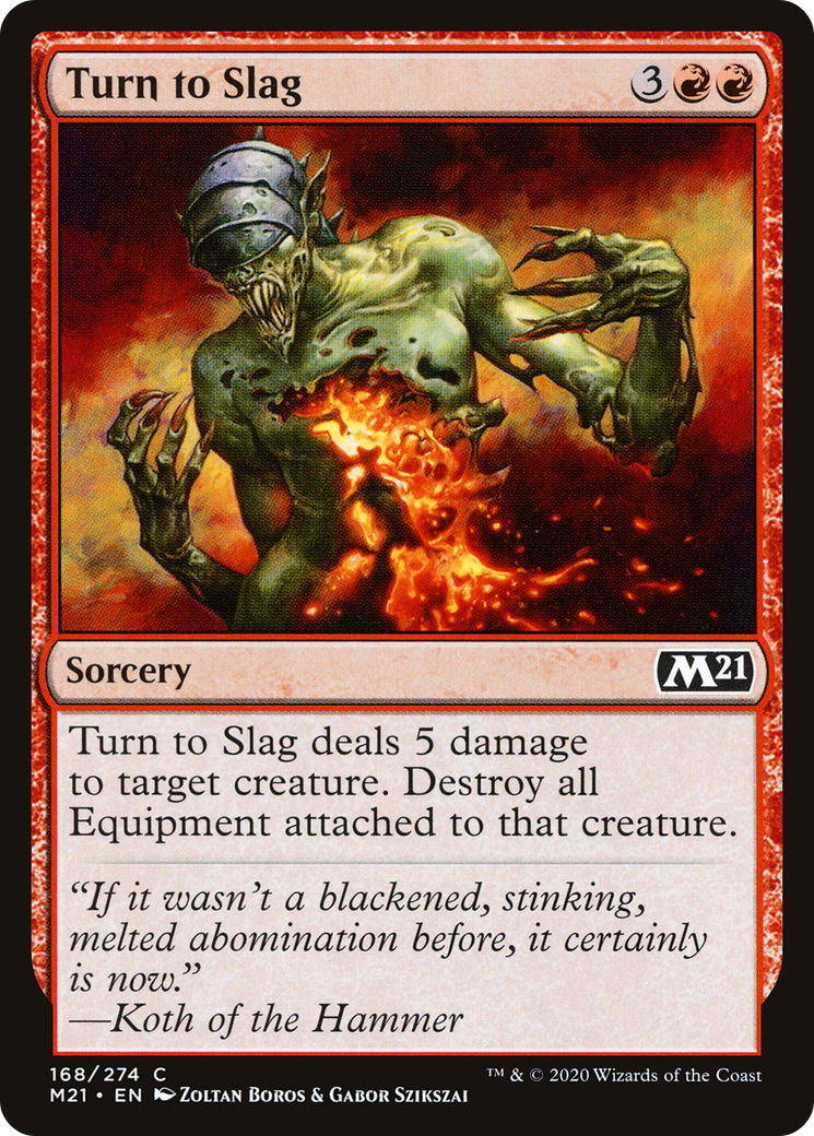 Turn to Slag (M21-168) [Core Set 2021] MTG Single Wizards of the Coast