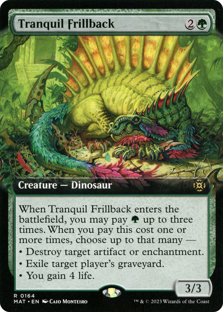 Tranquil Frillback (MAT-164) [March of the Machine: The Aftermath] (Extended Art) Foil MTG Single Wizards of the Coast