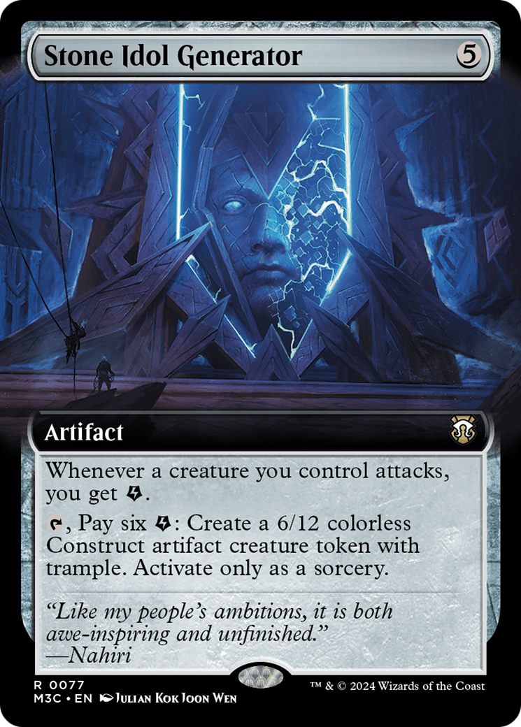 Stone Idol Generator (M3C-077) [Modern Horizons 3 Commander] (Extended Art) MTG Single Modern Horizons 3 Commander
