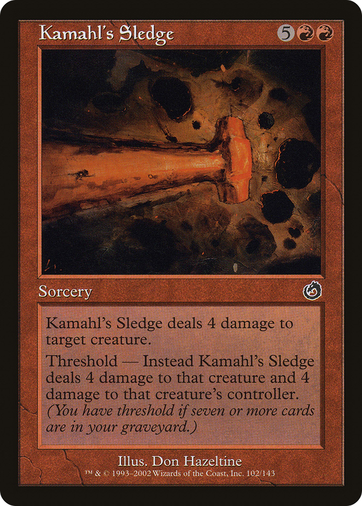Kamahl's Sledge (TOR-102) [Torment] Foil MTG Single Wizards of the Coast