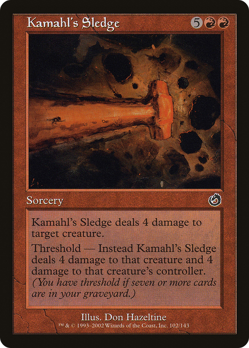 Kamahl's Sledge (TOR-102) [Torment] MTG Single Wizards of the Coast