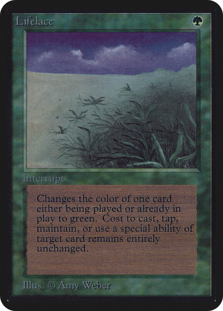 Lifelace (LEA-207) [Oldschool] Limited Edition Alpha MTG Single Wizards of the Coast