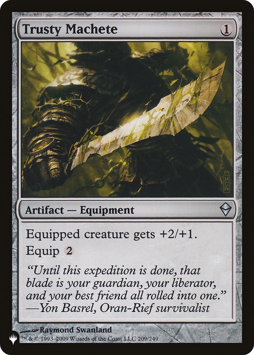 Trusty Machete (LIST-ZEN-209) [Mystery Booster] The List MTG Single Wizards of the Coast