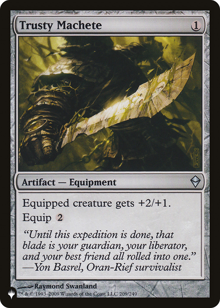 Trusty Machete (LIST-ZEN-209) [Mystery Booster] The List MTG Single Wizards of the Coast