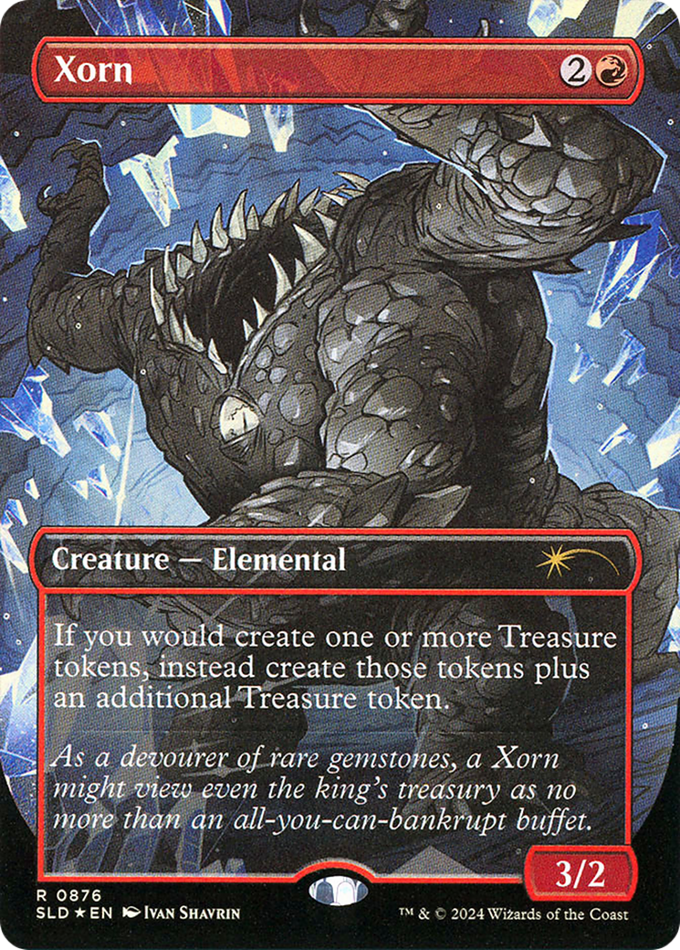 Xorn (0876) (Rainbow Foil) (SLD-876) [Secret Lair] Drop (Borderless) Foil MTG Single Wizards of the Coast
