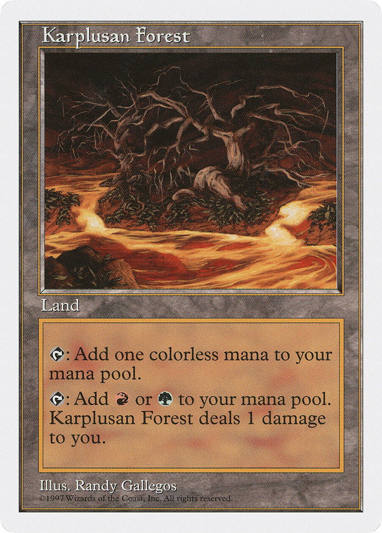Karplusan Forest (5ED-421) [Fifth Edition] MTG Single Wizards of the Coast