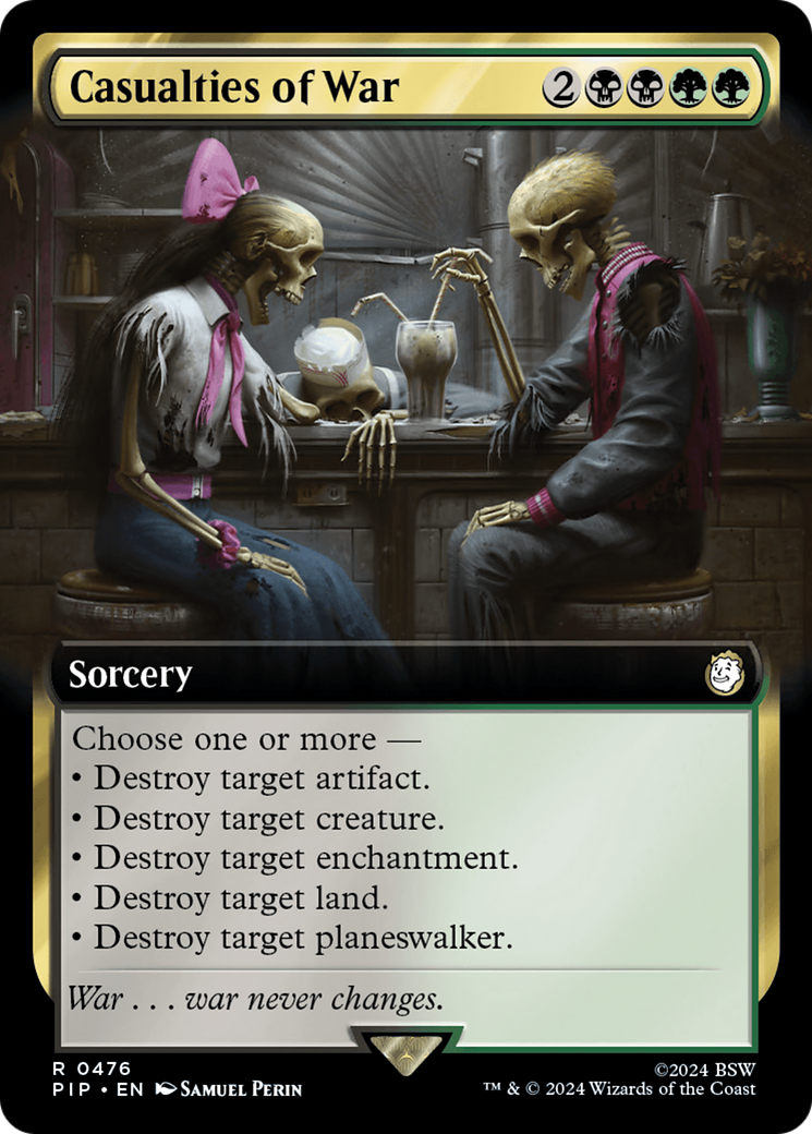 Casualties of War (PIP-476) [Fallout] (Extended Art) Foil MTG Single Wizards of the Coast