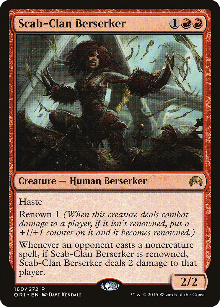 Scab-Clan Berserker (ORI-160) [Magic Origins] Foil MTG Single Wizards of the Coast