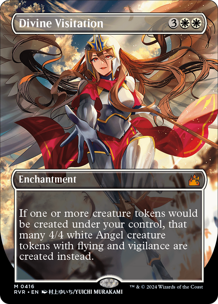 Divine Visitation (Anime Borderless) (RVR-416) [Ravnica Remastered] (Borderless) Foil MTG Single Wizards of the Coast