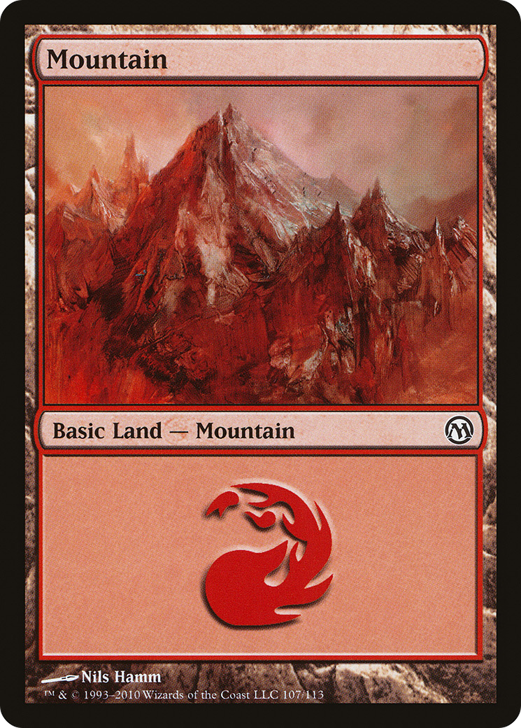Mountain (107) (DPA-107) [Misc] Duels of the Planeswalkers MTG Single Wizards of the Coast