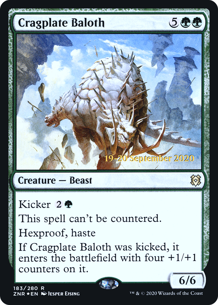 Cragplate Baloth (PRE-183) [Zendikar Rising Promos] Foil MTG Single Wizards of the Coast