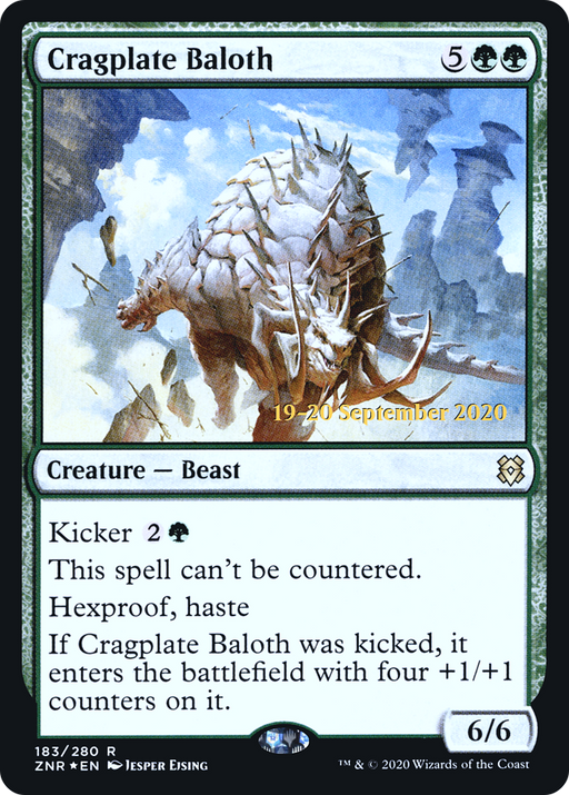 Cragplate Baloth (PRE-183) [Zendikar Rising Promos] Foil MTG Single Wizards of the Coast