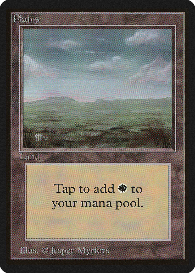Plains (LEB-290) [Oldschool] Limited Edition Beta MTG Single Wizards of the Coast