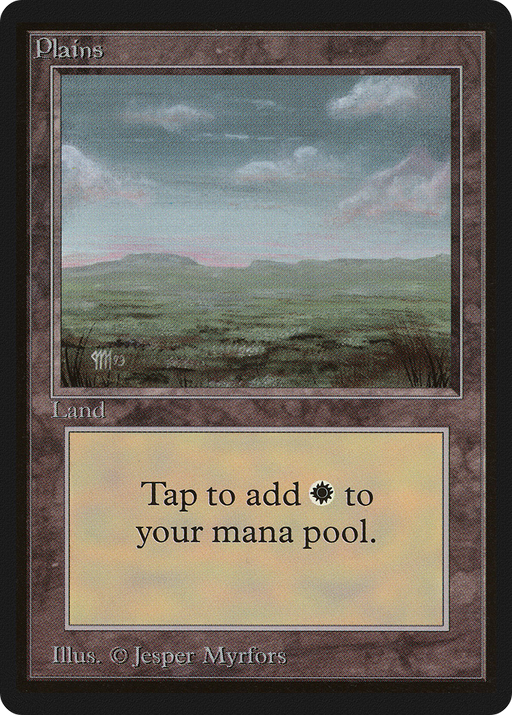 Plains (LEB-290) [Oldschool] Limited Edition Beta MTG Single Wizards of the Coast