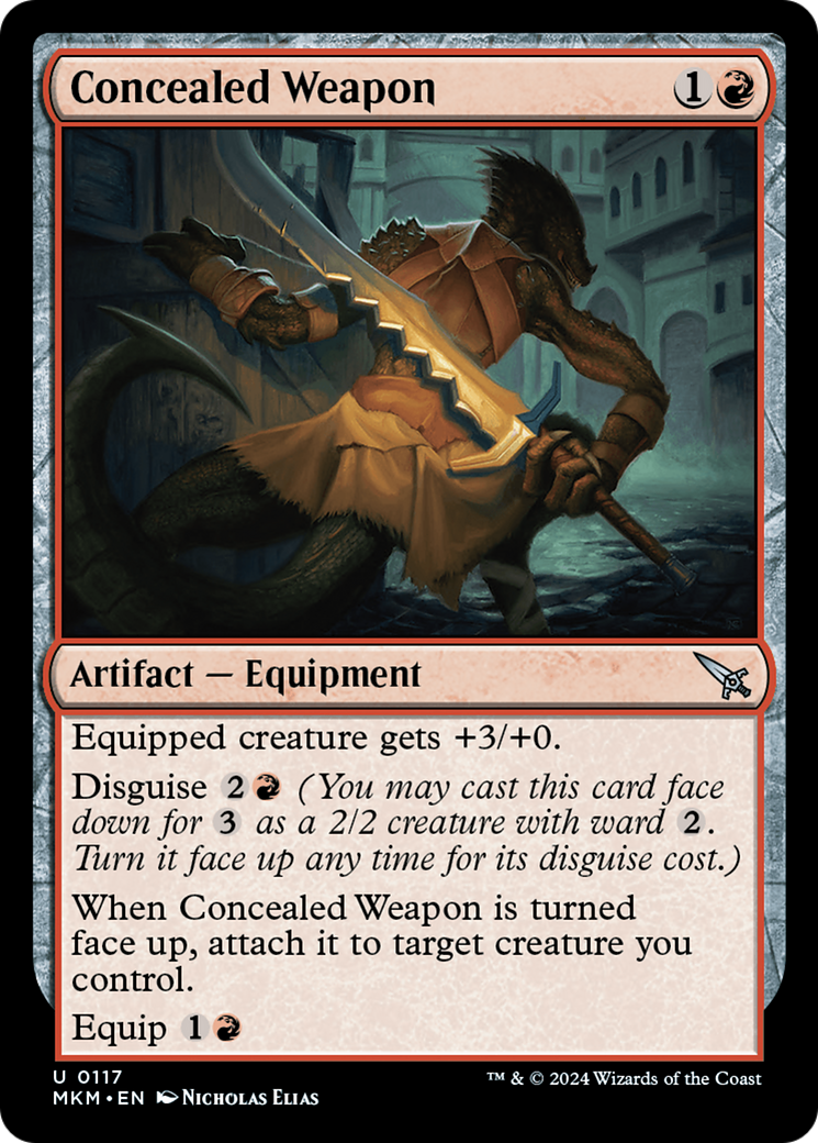 Concealed Weapon (MKM-117) [Murders at Karlov Manor] MTG Single Wizards of the Coast
