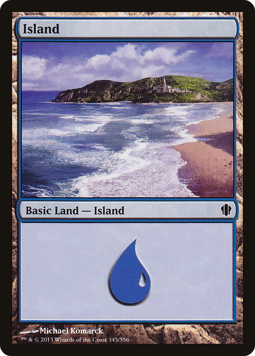 Island (343) (C13-343) [Commander 2013] MTG Single Wizards of the Coast