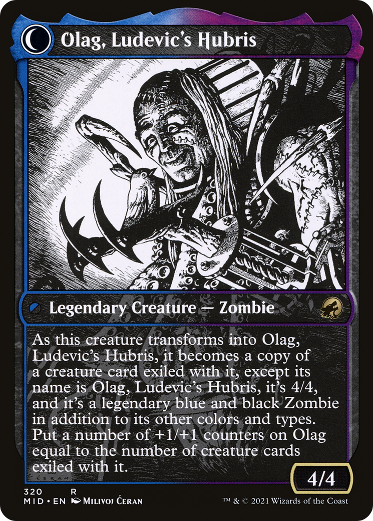 Ludevic, Necrogenius (MID-320) [Innistrad: Midnight Hunt] (Showcase) MTG Single Wizards of the Coast