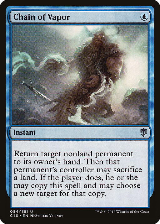 Chain of Vapor (C16-084) [Commander 2016] MTG Single Wizards of the Coast