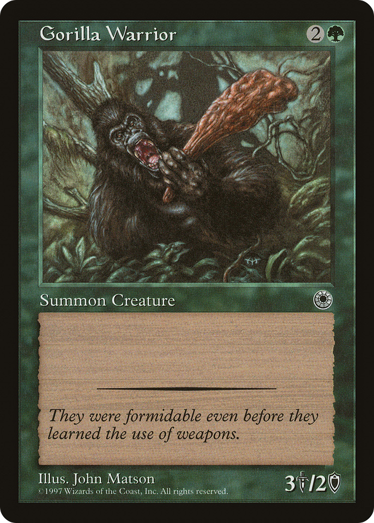 Gorilla Warrior (POR-168) [Misc] Portal MTG Single Wizards of the Coast