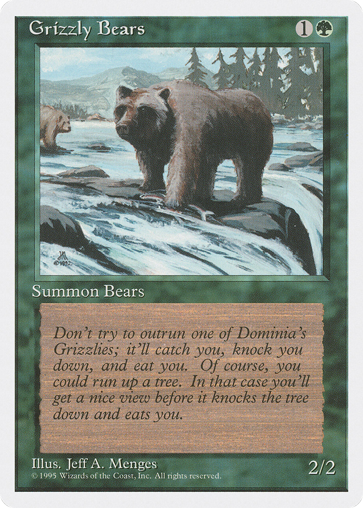 Grizzly Bears (4ED-250) [Fourth Edition] MTG Single Wizards of the Coast