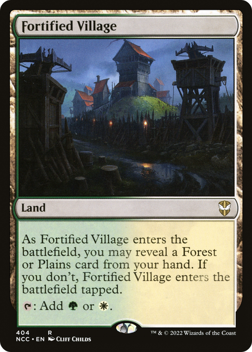 Fortified Village (NCC-404) [New Capenna Commander] MTG Single Wizards of the Coast