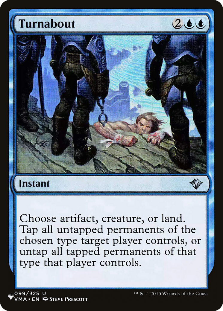 Turnabout (LIST-VMA-99) [Mystery Booster] The List MTG Single Wizards of the Coast