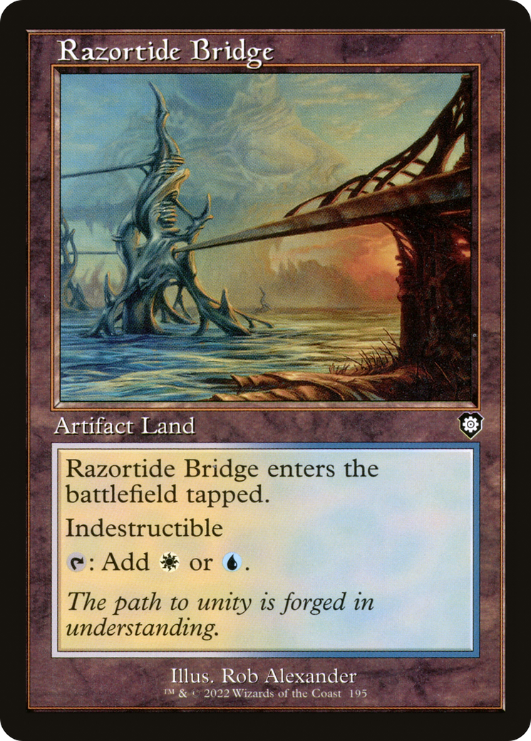 Razortide Bridge (BRC-195) [The Brothers' War Commander] MTG Single Wizards of the Coast