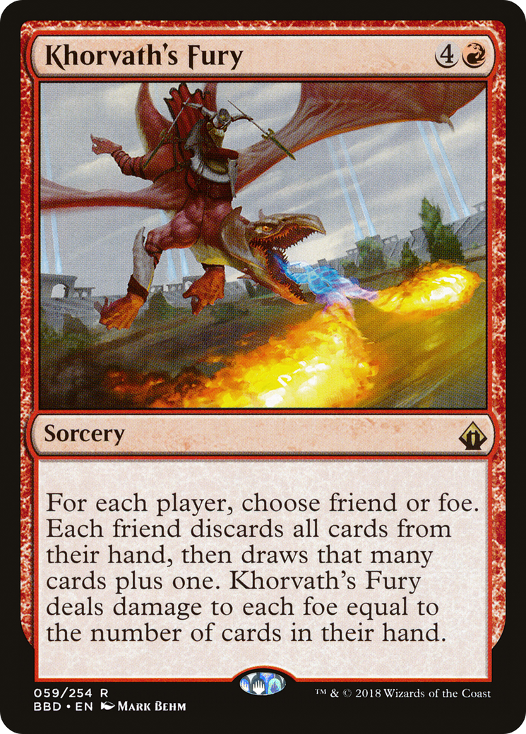 Khorvath's Fury (BBD-059) [Battlebond] MTG Single Wizards of the Coast