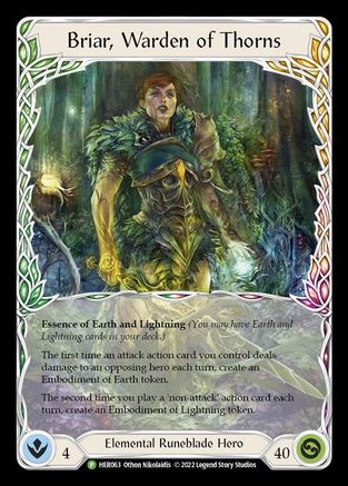 Briar, Warden of Thorns [HER063] (Promo)  Cold Foil Flesh And Blood Single Flesh And Blood   