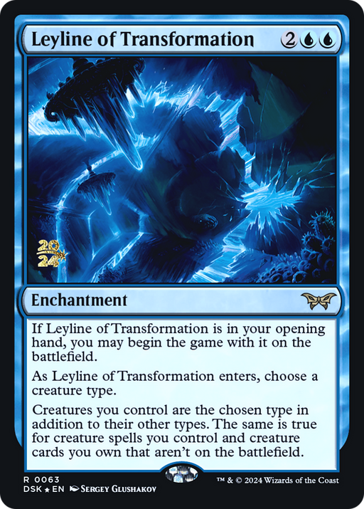 Leyline of Transformation (PRE-063) [Duskmourn: House of Horror Promos] Foil MTG Single Wizards of the Coast
