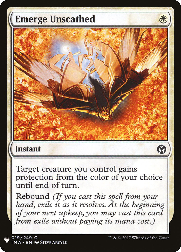 Emerge Unscathed (LIST-IMA-19) [Mystery Booster] The List MTG Single Wizards of the Coast