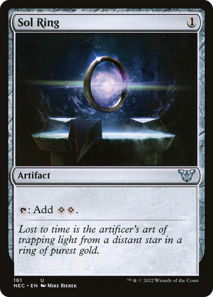 Sol Ring (NEC-161) [Neon Dynasty Commander] MTG Single Wizards of the Coast