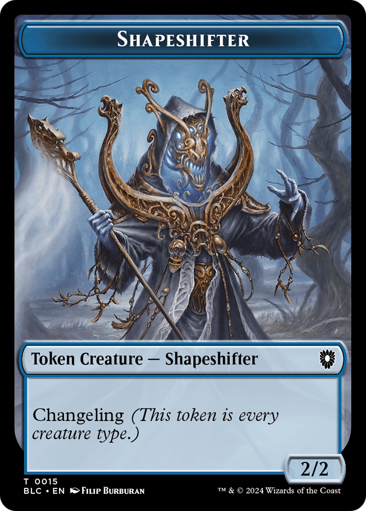 Pest // Shapeshifter Double-Sided Token [Tokens] Bloomburrow Commander Tokens MTG Single Magic: The Gathering