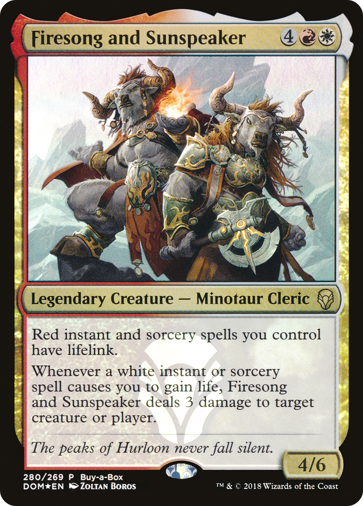 Firesong and Sunspeaker (BABP-280) [Dominaria] Foil MTG Single Wizards of the Coast