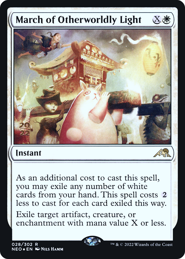 March of Otherworldly Light (PRE-028) [Kamigawa: Neon Dynasty Promos] Foil MTG Single Wizards of the Coast