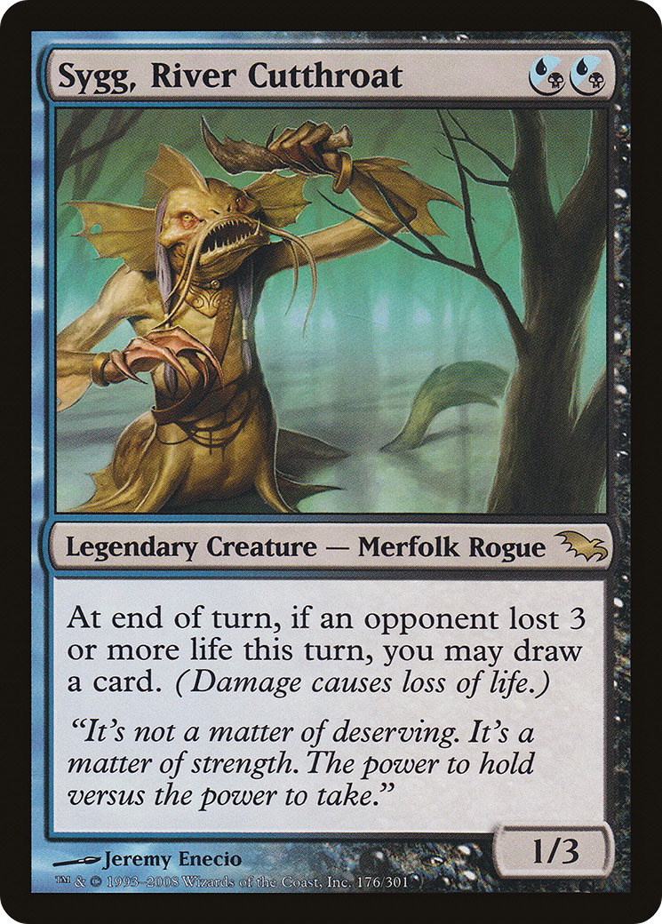 Sygg, River Cutthroat (SHM-176) [Shadowmoor] Foil MTG Single Wizards of the Coast