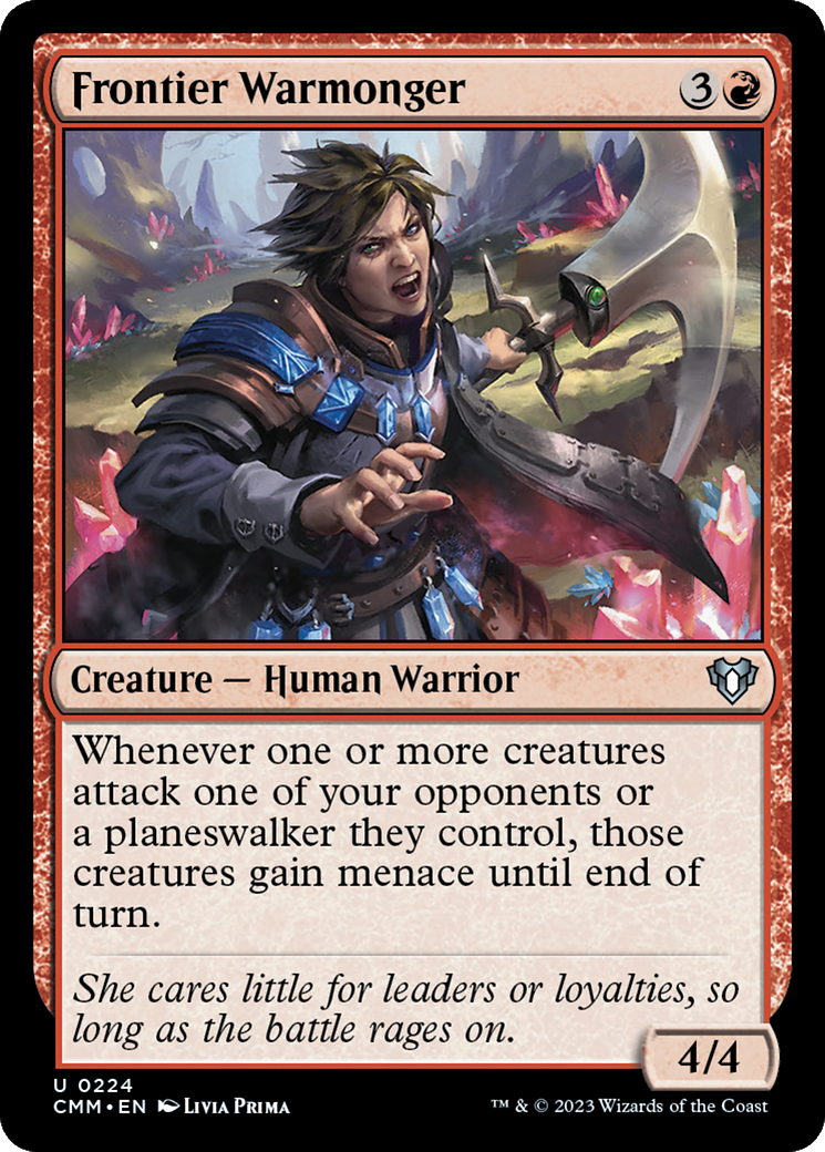 Frontier Warmonger (CMM-224) [Commander Masters] MTG Single Wizards of the Coast