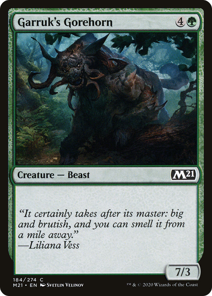 Garruk's Gorehorn (M21-184) [Core Set 2021] Foil MTG Single Wizards of the Coast