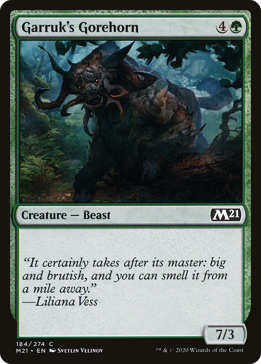 Garruk's Gorehorn (M21-184) [Core Set 2021] Foil MTG Single Wizards of the Coast