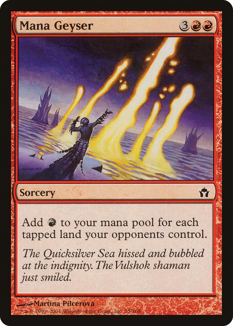Mana Geyser (5DN-075) [Fifth Dawn] Foil MTG Single Wizards of the Coast