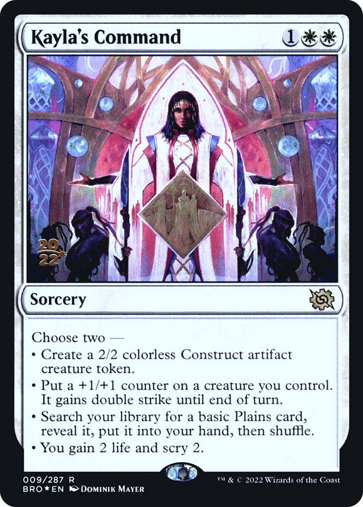 Kayla's Command (PRE-009) [The Brothers' War Promos] Foil MTG Single Wizards of the Coast