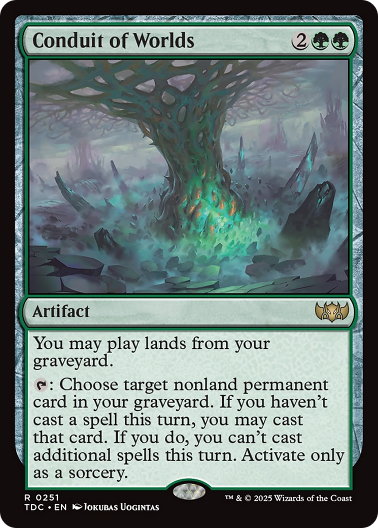 Conduit of Worlds (TDC-251) [Commander: Tarkir: Dragonstorm] MTG Single Wizards of the Coast