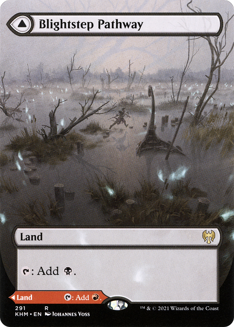 Blightstep Pathway (KHM-291) [Kaldheim] (Showcase) (Borderless) MTG Single Wizards of the Coast